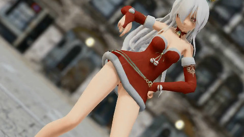 【MMD】妩媚动人圣诞短裙装弱音「君色に染まる」4K有档